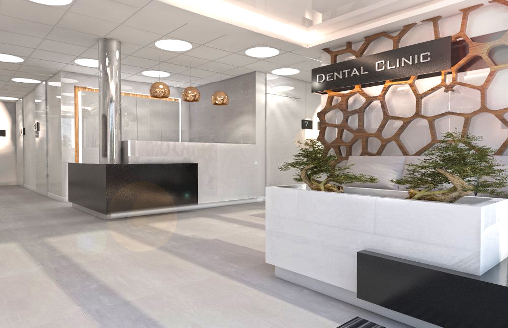 Aranżacja wnętrz kliniki stomatologicznej